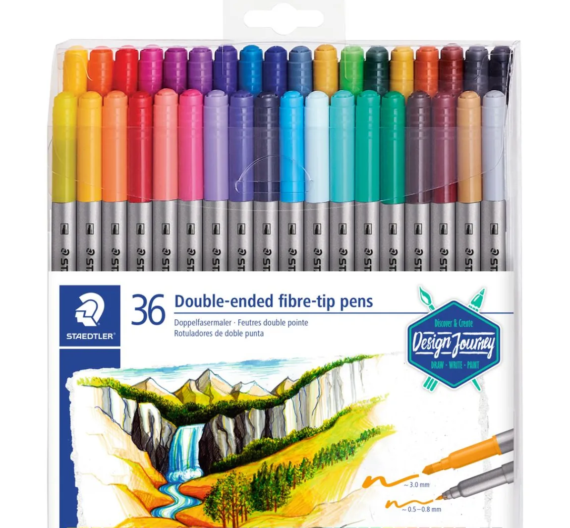 New STAEDTLER Doppelfasermaler, 36er-Set
