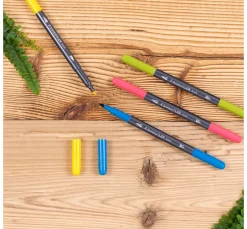 Online STAEDTLER Doppelfasermaler mit Pinselspitze, 18 St.