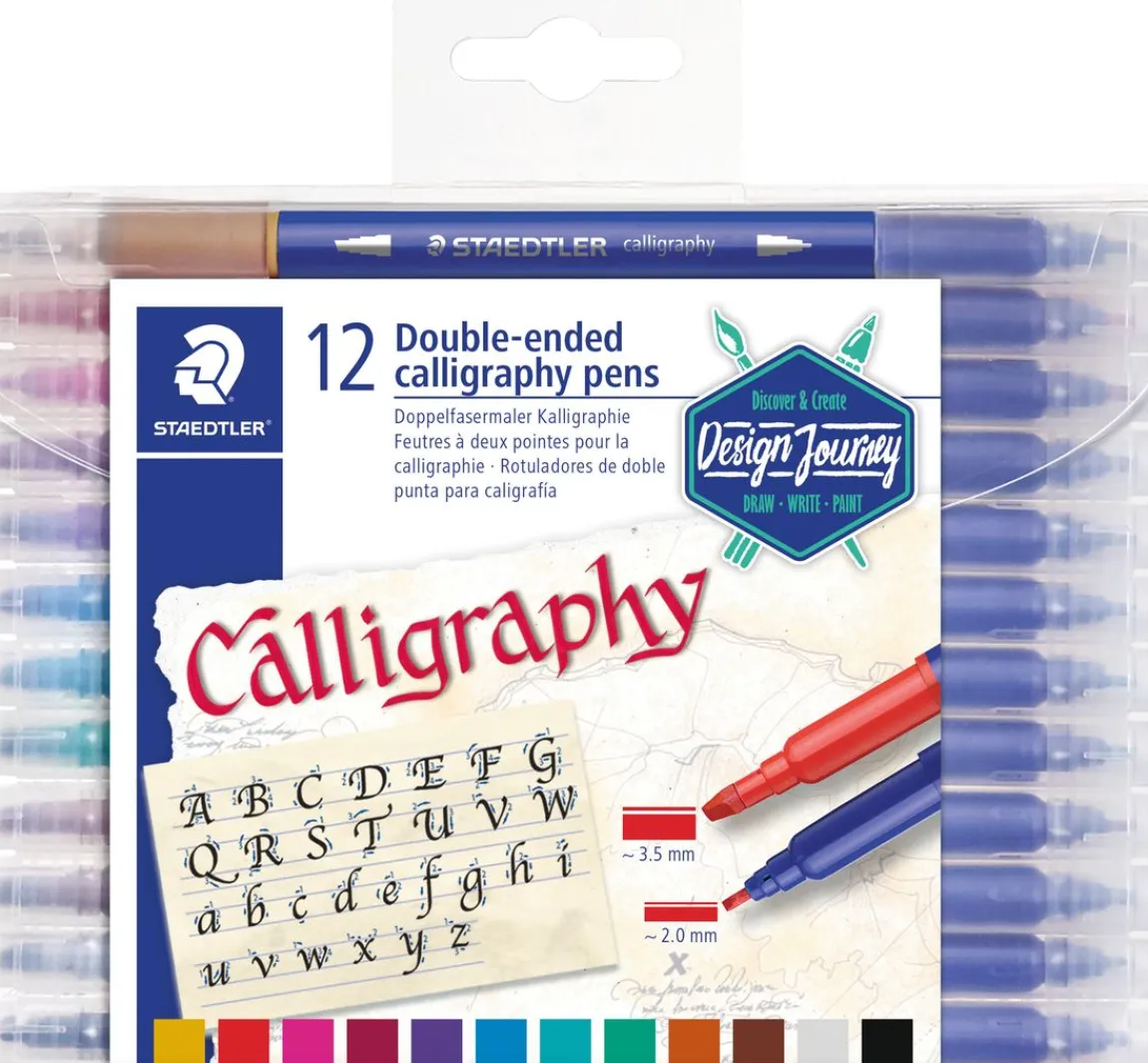 Clearance STAEDTLER Doppelfasermaler Kalligraphie, 12 St.