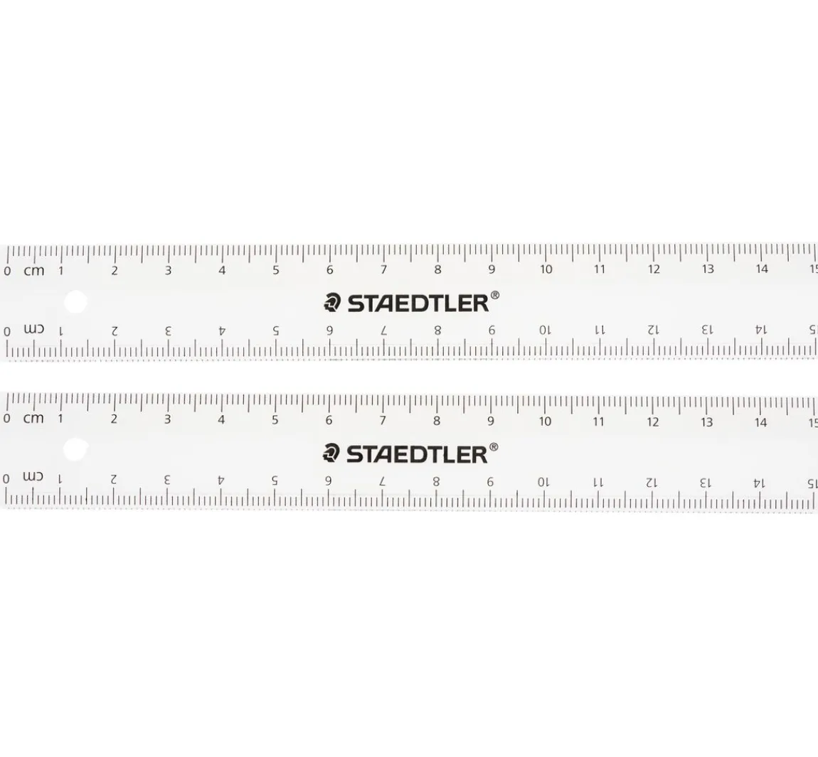 Discount STAEDTLER Lineal, 15 cm, 2 Stück