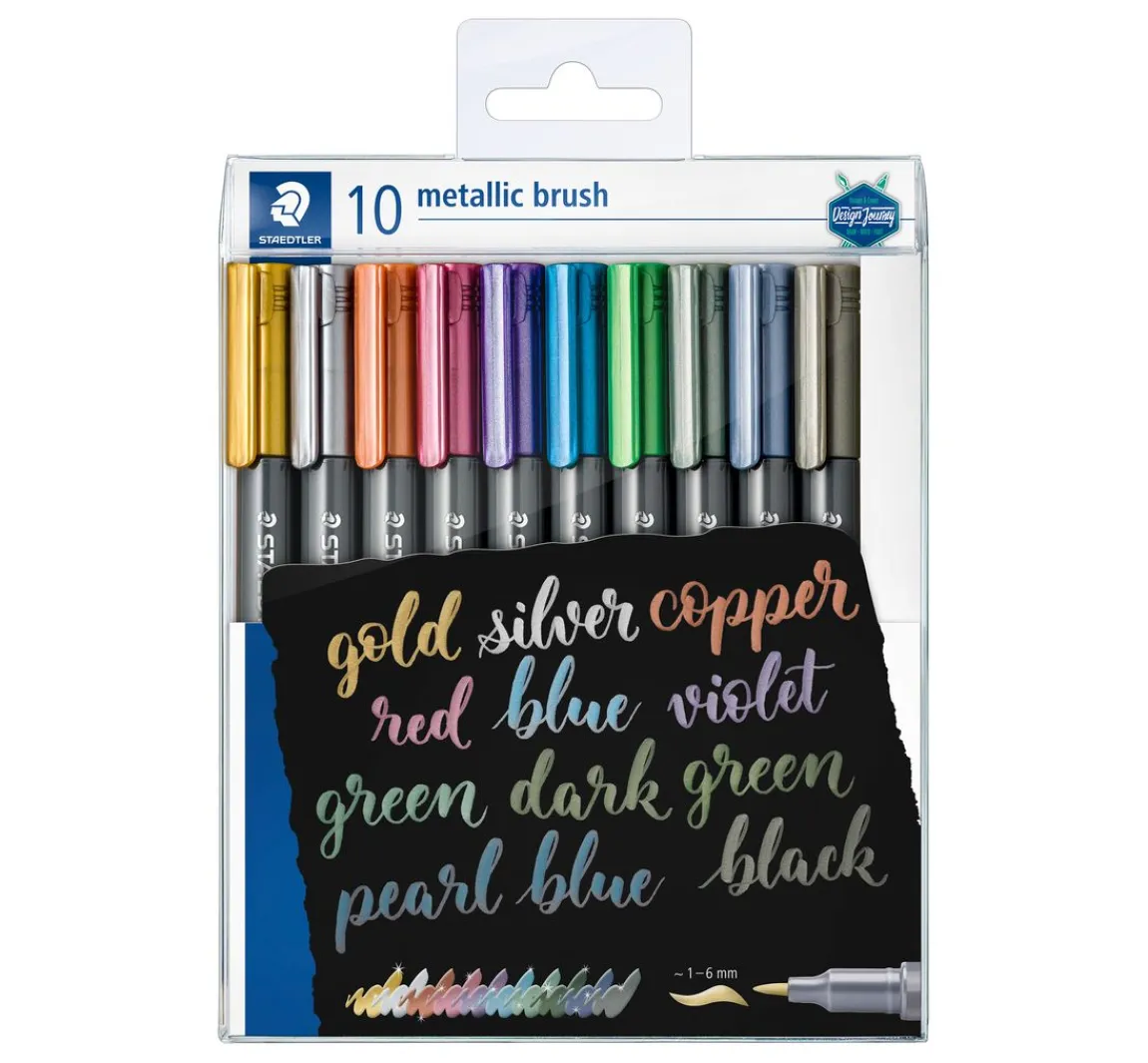 Online STAEDTLER Metallic brush Marker, 10er-Set
