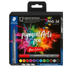 Online STAEDTLER Pigment brush pen, 12er-Set