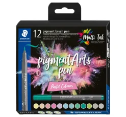 Online STAEDTLER Pigment brush pen, 12er-Set