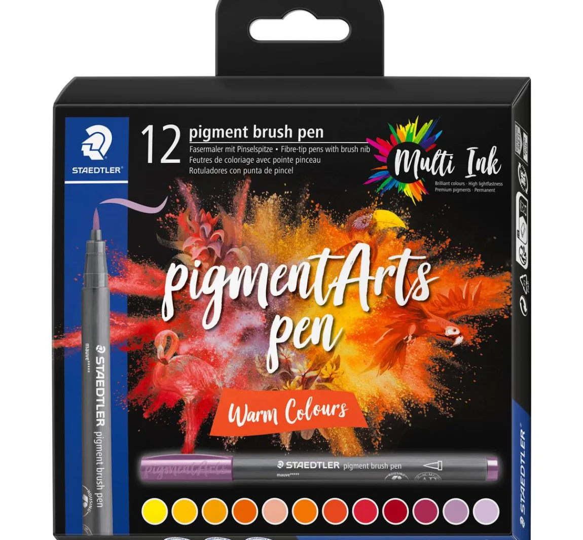 Online STAEDTLER Pigment brush pen, 12er-Set