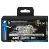 Hot STAEDTLER Pigment soft brush pen "Greys", 6er-Set