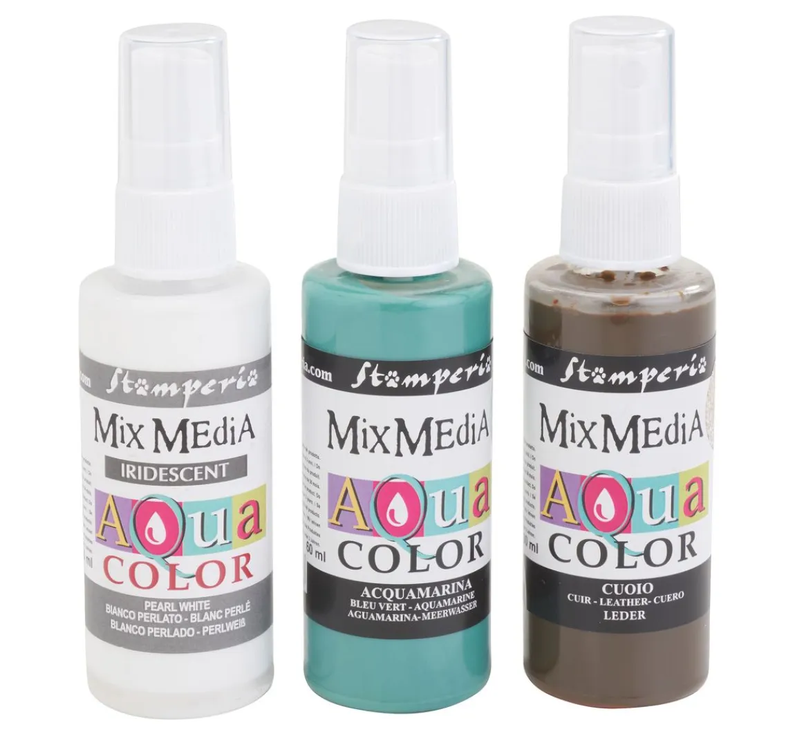 Online Stamperia Aquacolor "Create Happiness", 3er-Set