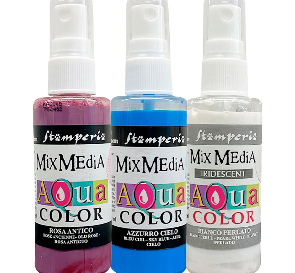 Outlet Stamperia Aquacolor "Lavender", 3er-Set