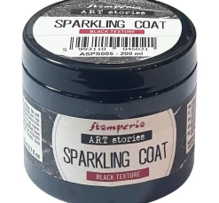 Outlet Stamperia Black Sparkling Coat
