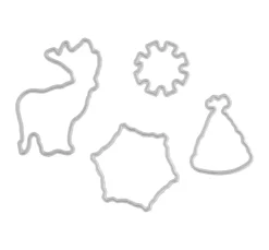 Discount FINDit Stanzformen- und Stempel-Set „Happy Holidays“
