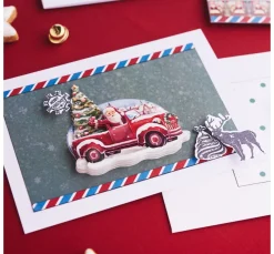 Discount FINDit Stanzformen- und Stempel-Set „Happy Holidays“