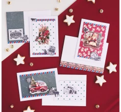 Discount FINDit Stanzformen- und Stempel-Set „Happy Holidays“