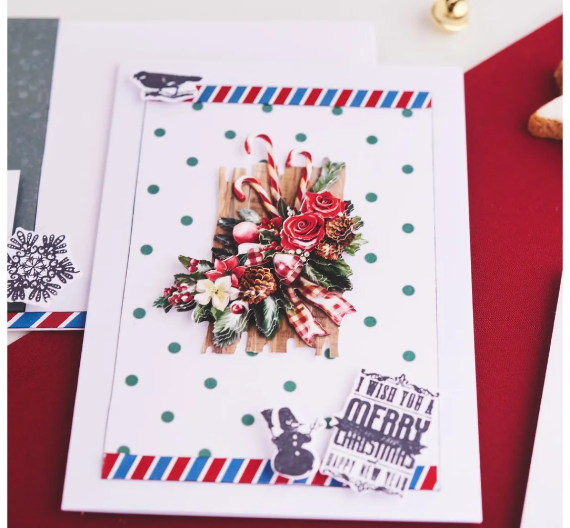 Best FINDit Stanzformen- und Stempel-Set "Merry Christmas"