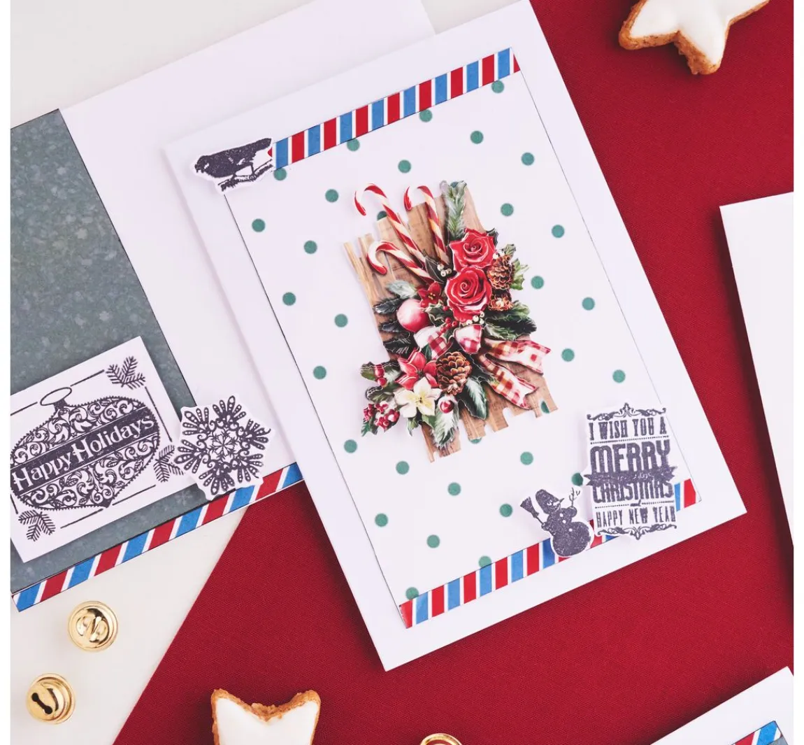 Best FINDit Stanzformen- und Stempel-Set "Merry Christmas"