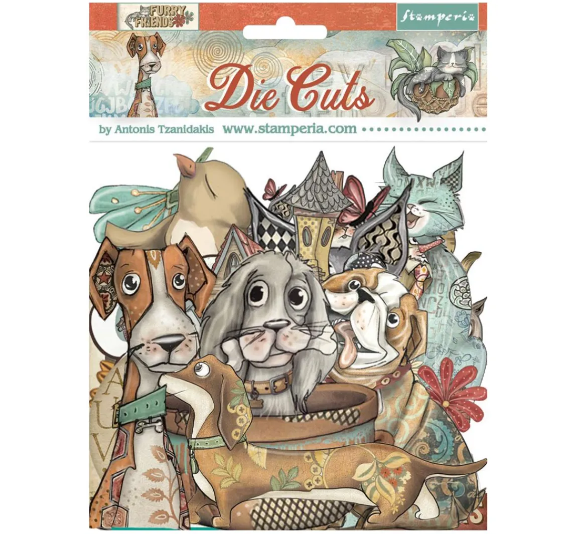 Sale Stamperia Stanzmotive "Furry Friends"