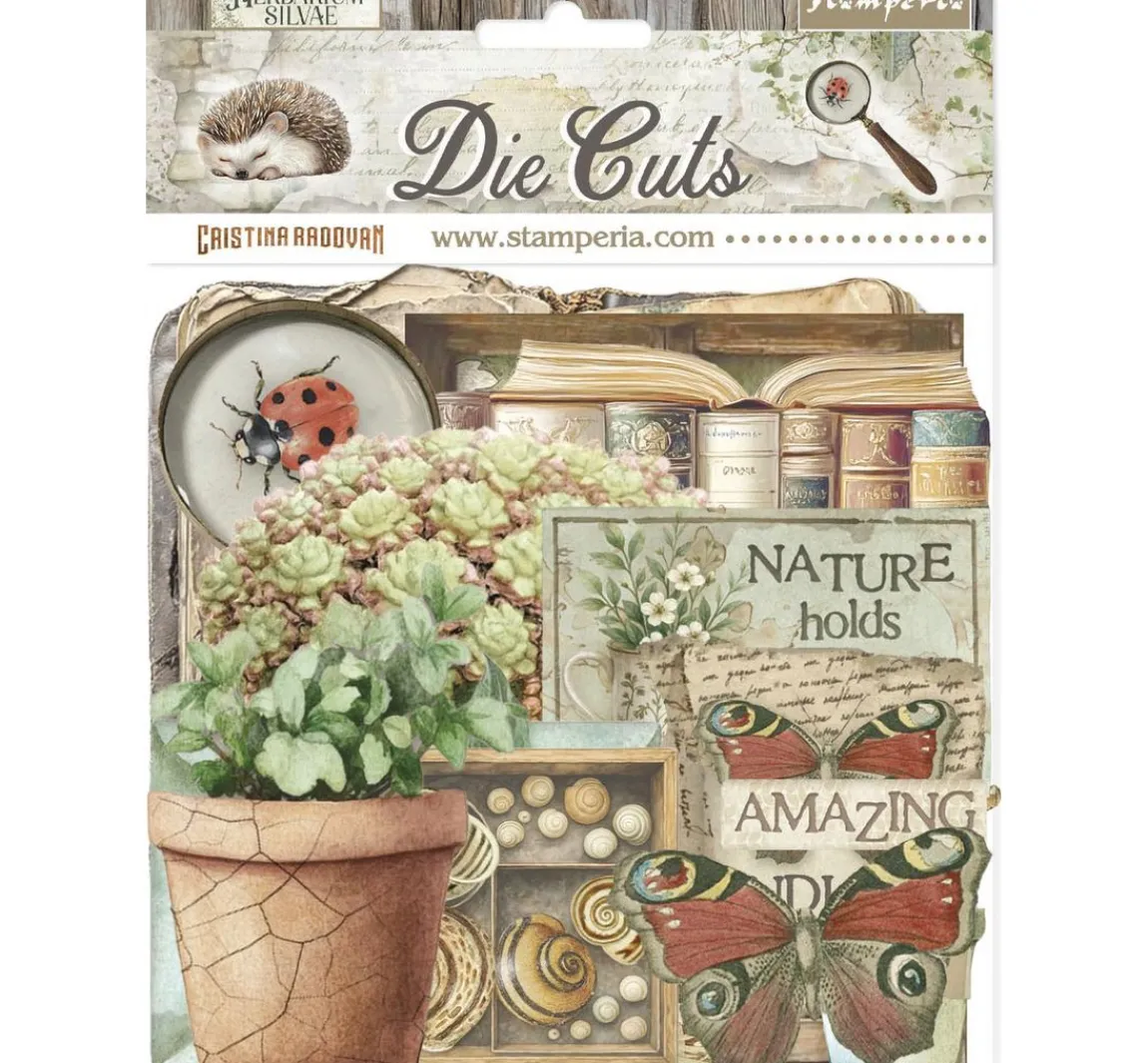 Best Stamperia Stanzmotive "Herbarium Silvae"