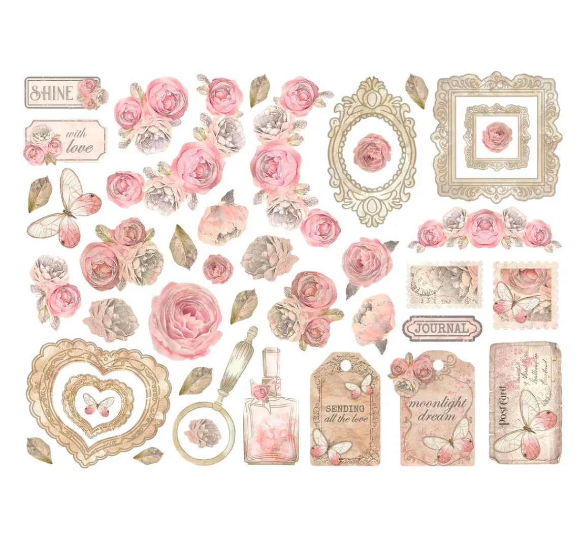 Clearance Stamperia Stanzmotive "Shabby Rose"