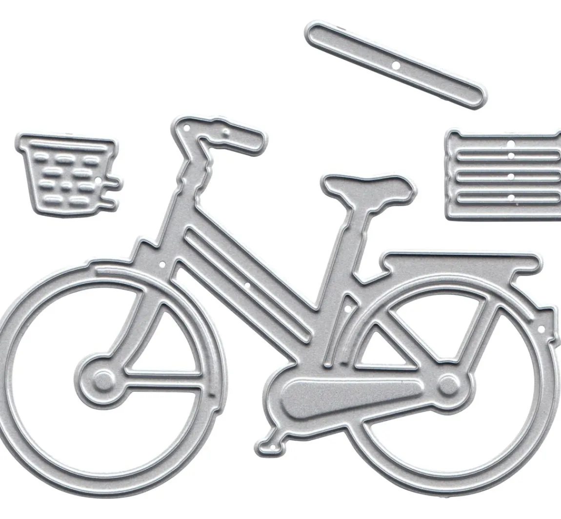 Clearance FINDit Stanzschablone "Fahrrad mit Korb"