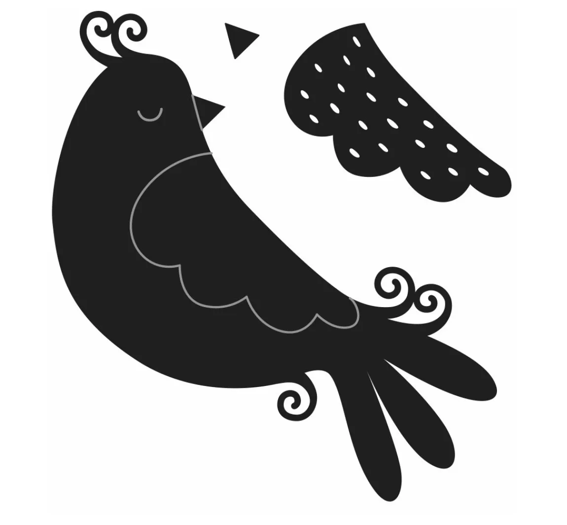 Best Artemio Stanzschablone "Snow Bird"