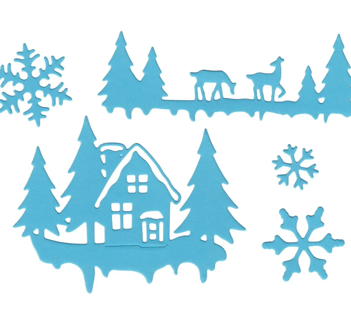 Best FINDit Stanzschablone "Winterwonderland"