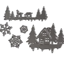 Best FINDit Stanzschablone "Winterwonderland"