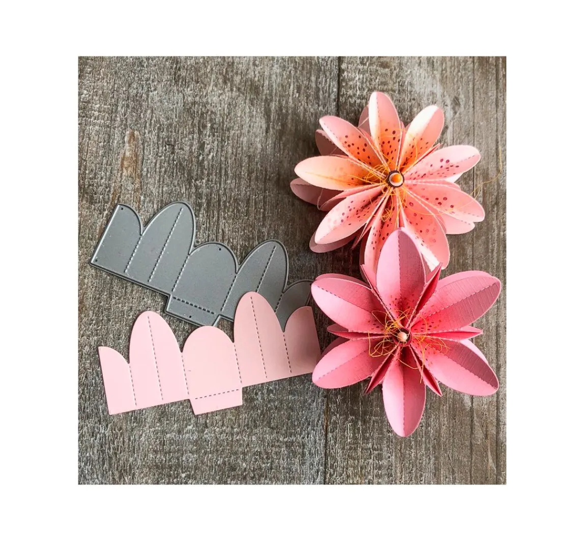 Best FarbTon Papier Stanzschablone-Faltblumen "M"
