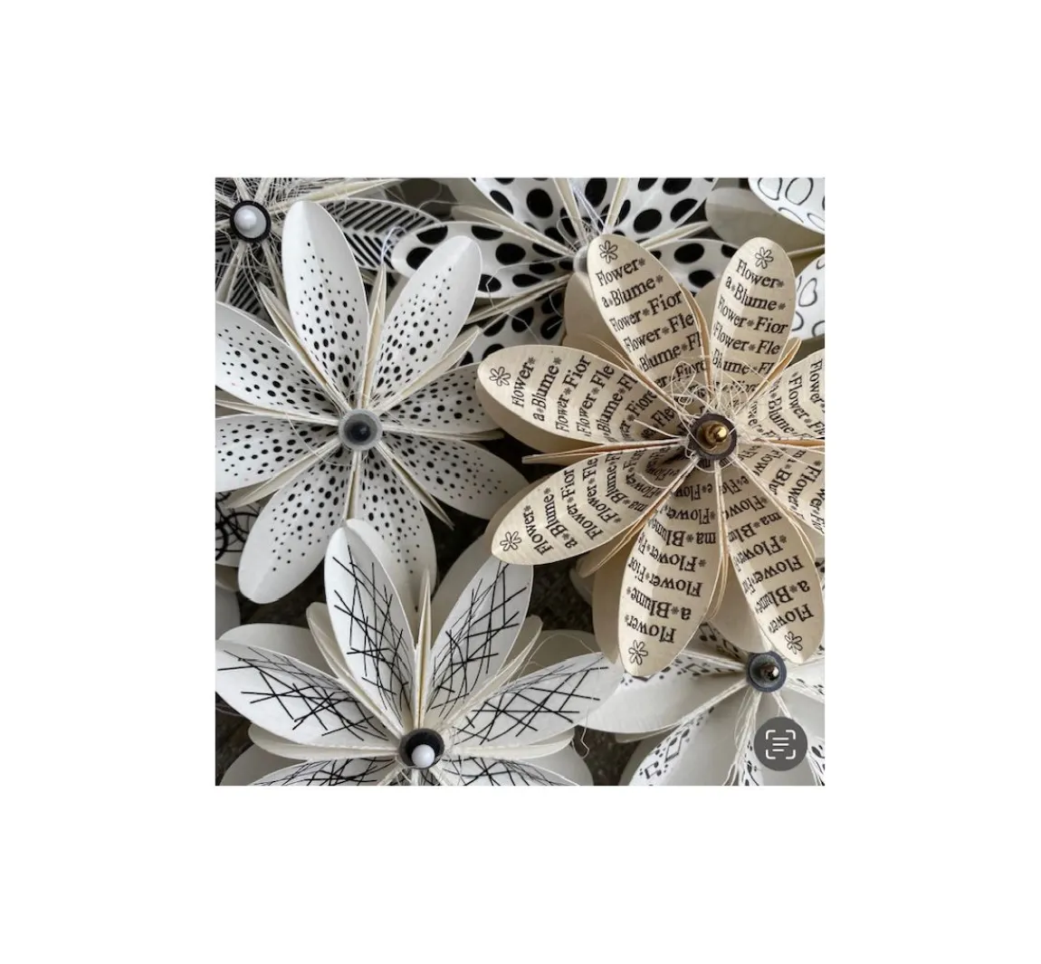 Best FarbTon Papier Stanzschablone-Faltblumen "M"