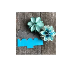 Clearance FarbTon Papier Stanzschablone-Faltblumen "S"