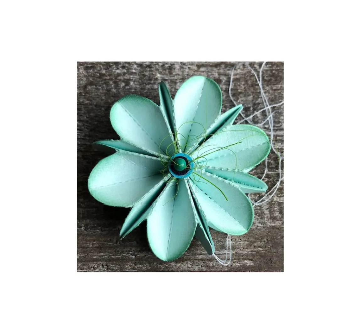 Clearance FarbTon Papier Stanzschablone-Faltblumen "S"