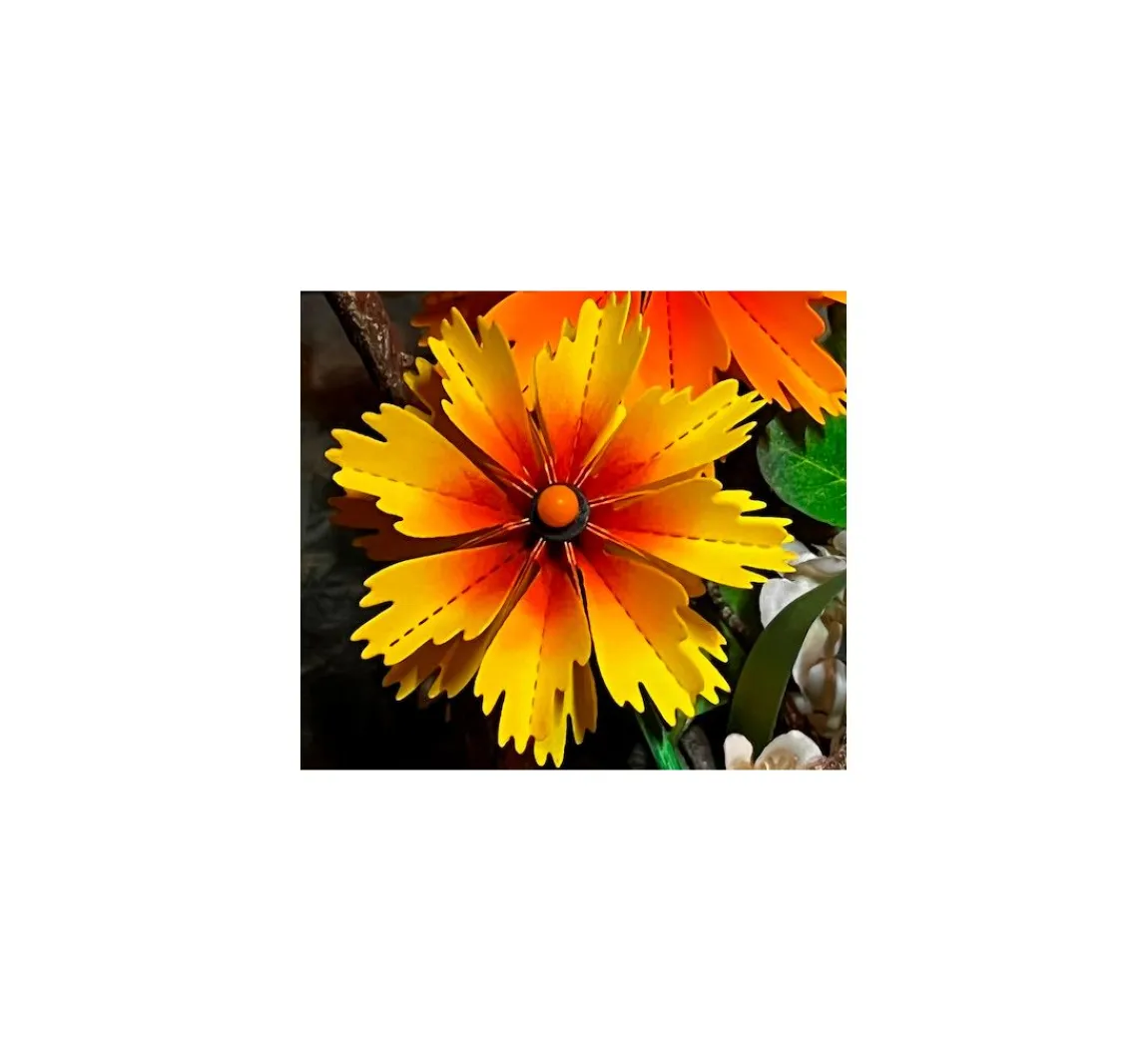 Clearance FarbTon Papier Stanzschablonen-Faltblume "Cosmea"