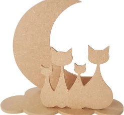 Hot Gomille Steckmotiv "Katzen im Mond"