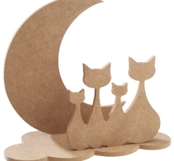 Hot Gomille Steckmotiv "Katzen im Mond"
