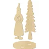 Outlet ohne Marke Stehfigur "Weihnachtsmann mit Tanne"