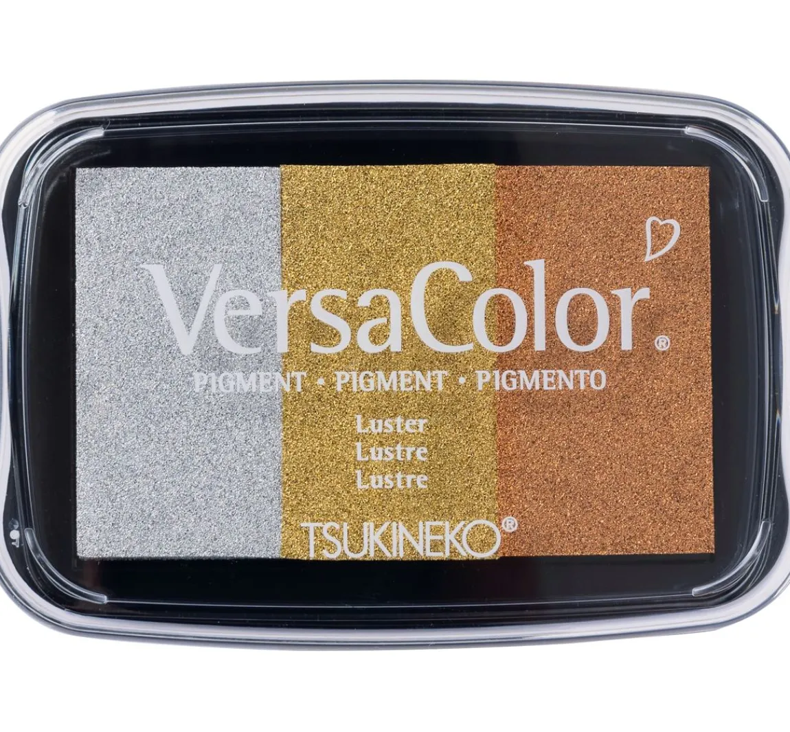 Online Tsukineko Stempelkissen Versacolor, 3 Farben sortiert, Gold