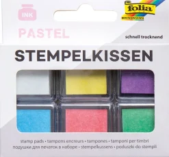 Best folia Stempelkissen-Set, 6-tlg., Pastell