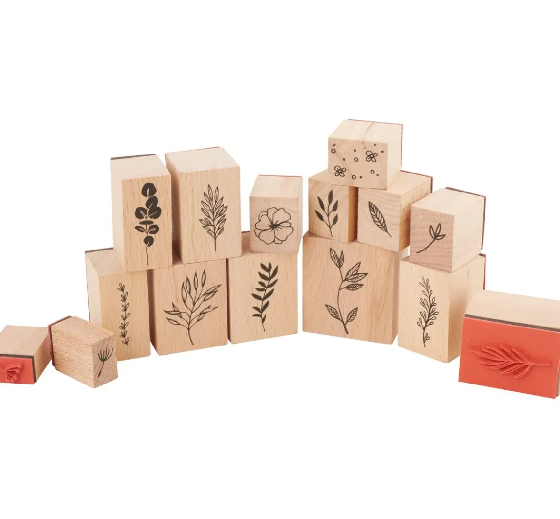 Online Heyda Stempel-Set "Blätter"