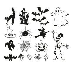 Online Heyda Stempel-Set "Halloween"
