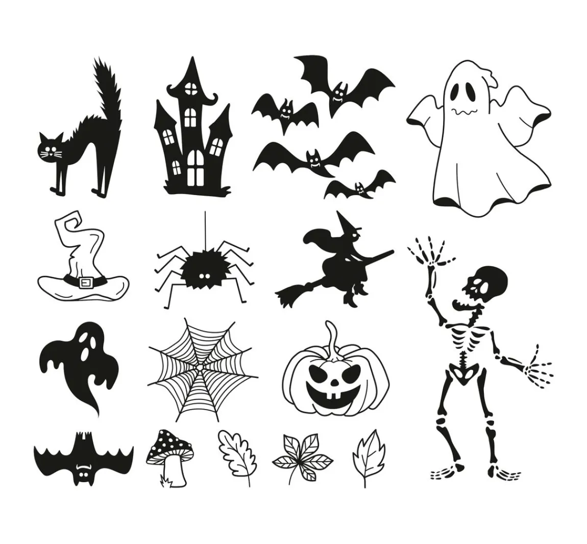 Online Heyda Stempel-Set "Halloween"