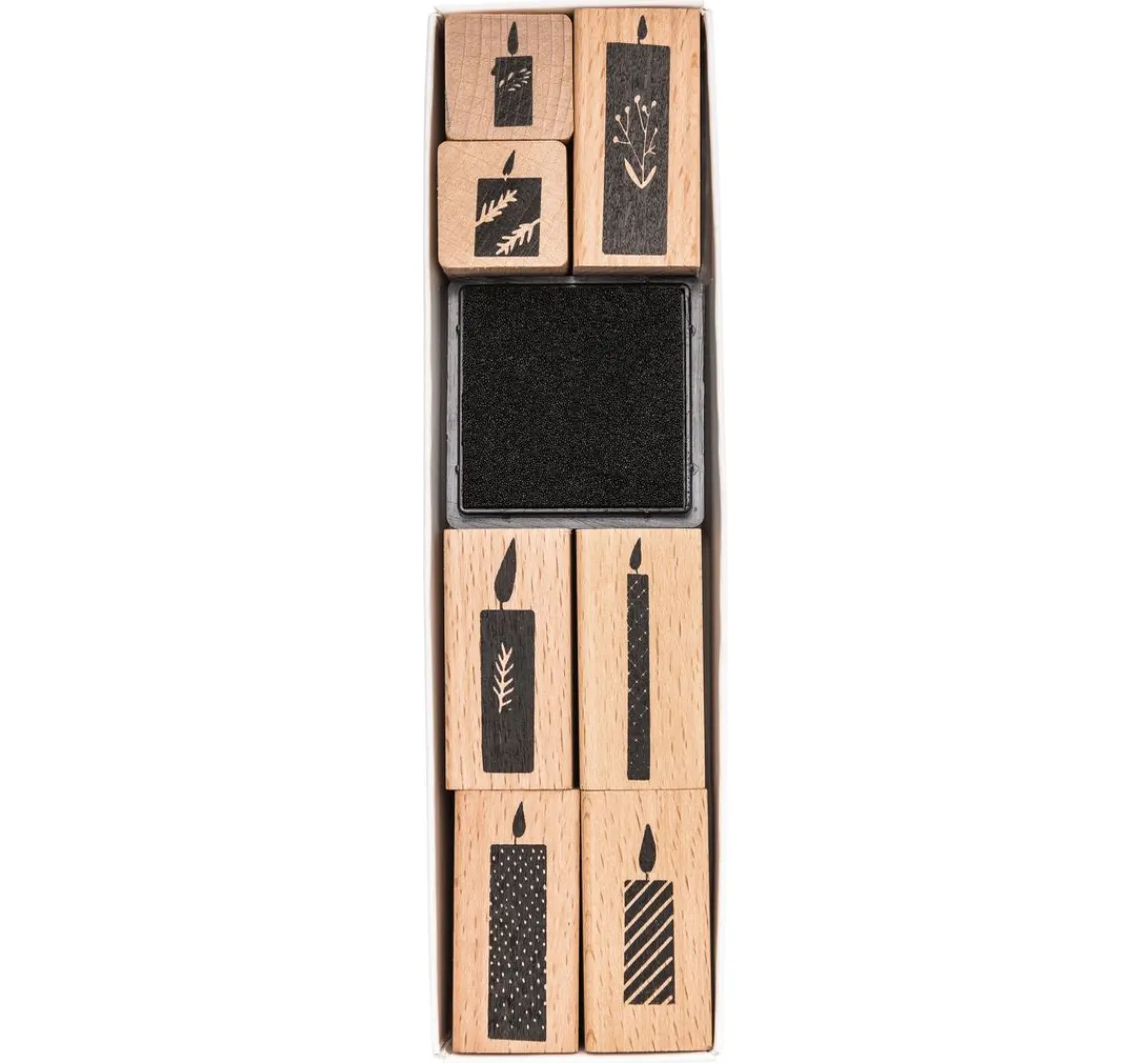 Clearance Rico Design Stempelset "Kerzen"