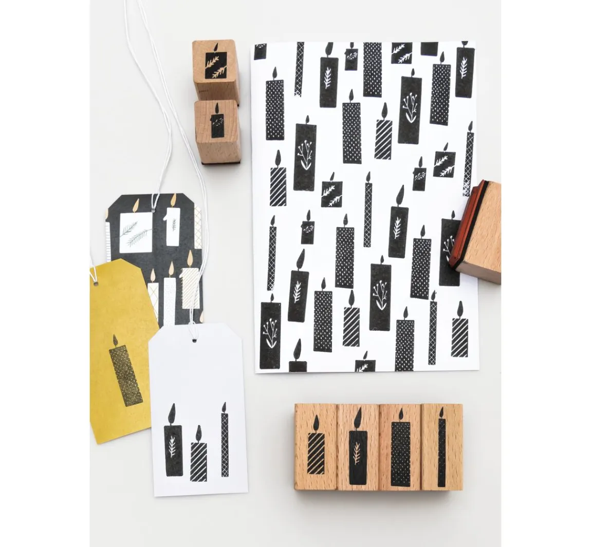 Clearance Rico Design Stempelset "Kerzen"