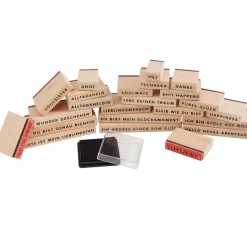 Outlet Rico Design Stempel-Set XL "Happiness"