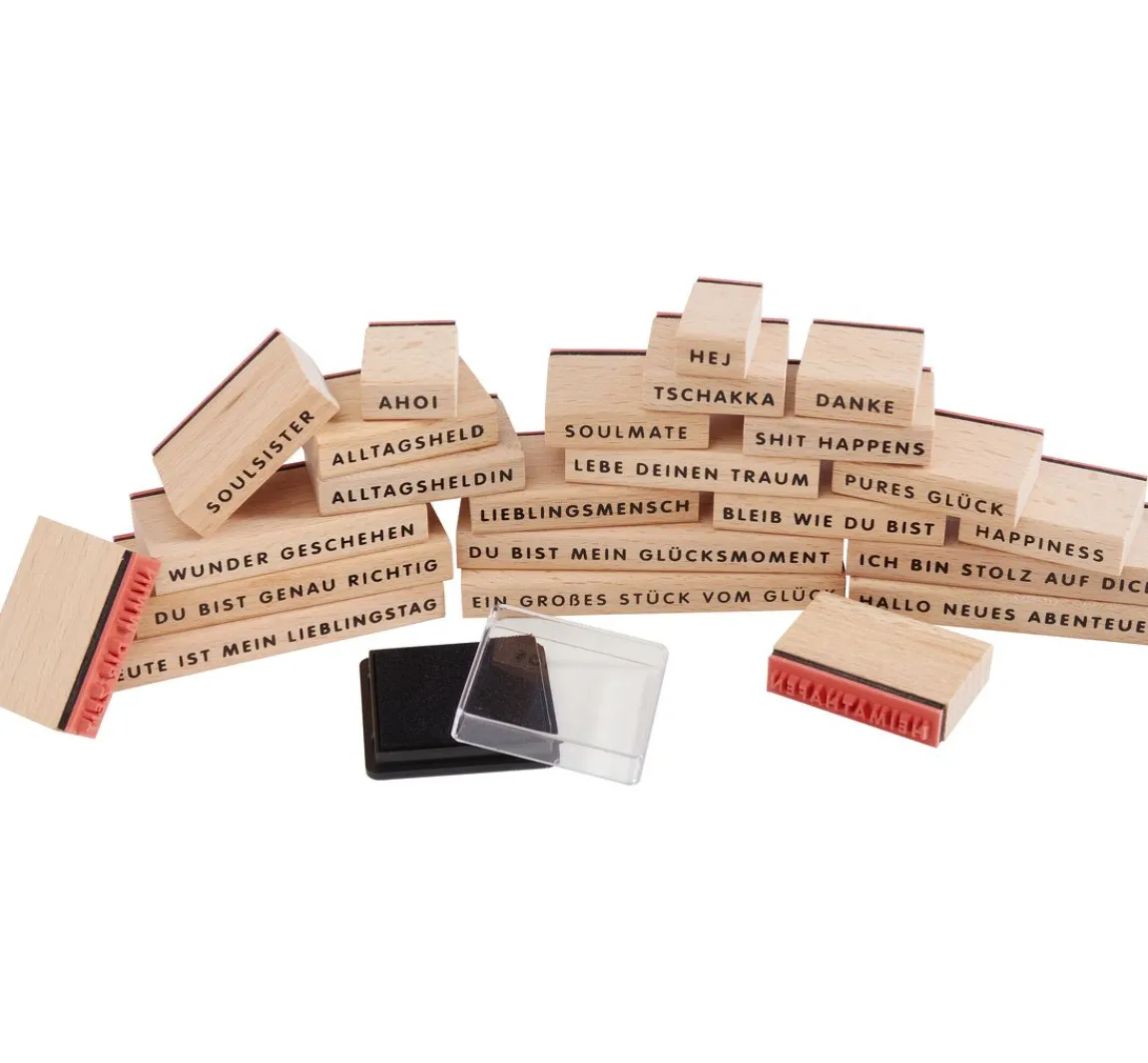 Outlet Rico Design Stempel-Set XL "Happiness"