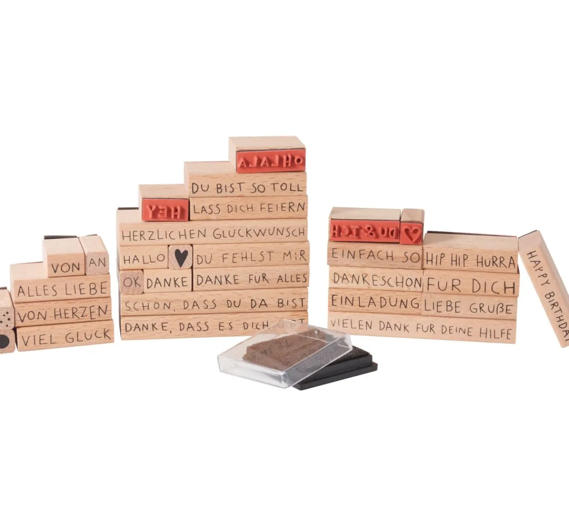 Rico Design Stempel-Set XL "Liebe Grüße"