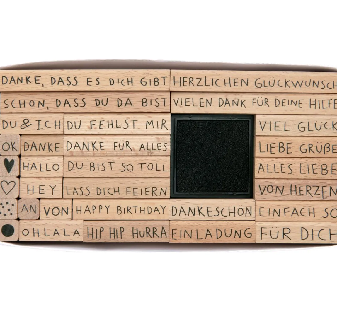 Rico Design Stempel-Set XL "Liebe Grüße"