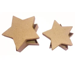 Discount décopatch Sternschachteln, 2er-Set, Pappmachè