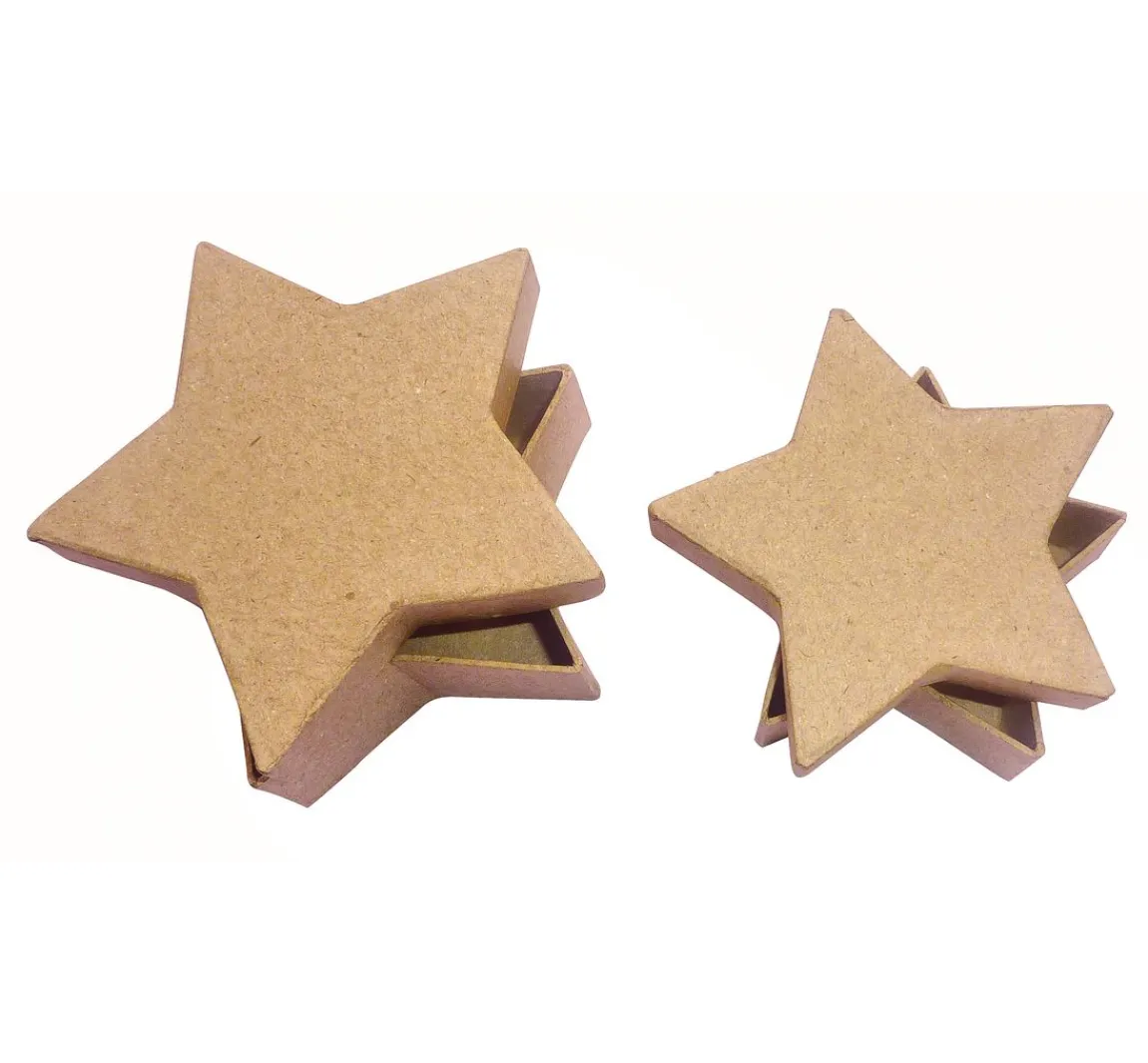 Discount décopatch Sternschachteln, 2er-Set, Pappmachè