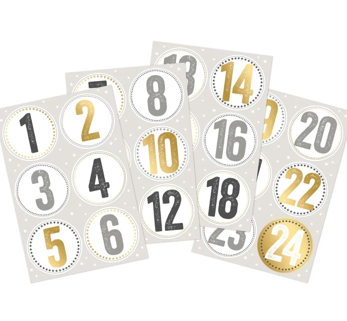 New Braun+Company Sticker "Adventszahlen"