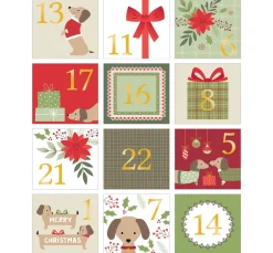 Outlet Artemio Sticker Adventszahlen "Woofy Christmas"
