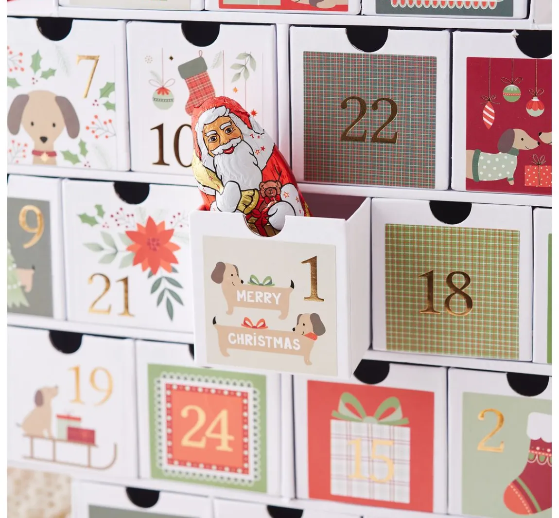 Outlet Artemio Sticker Adventszahlen "Woofy Christmas"