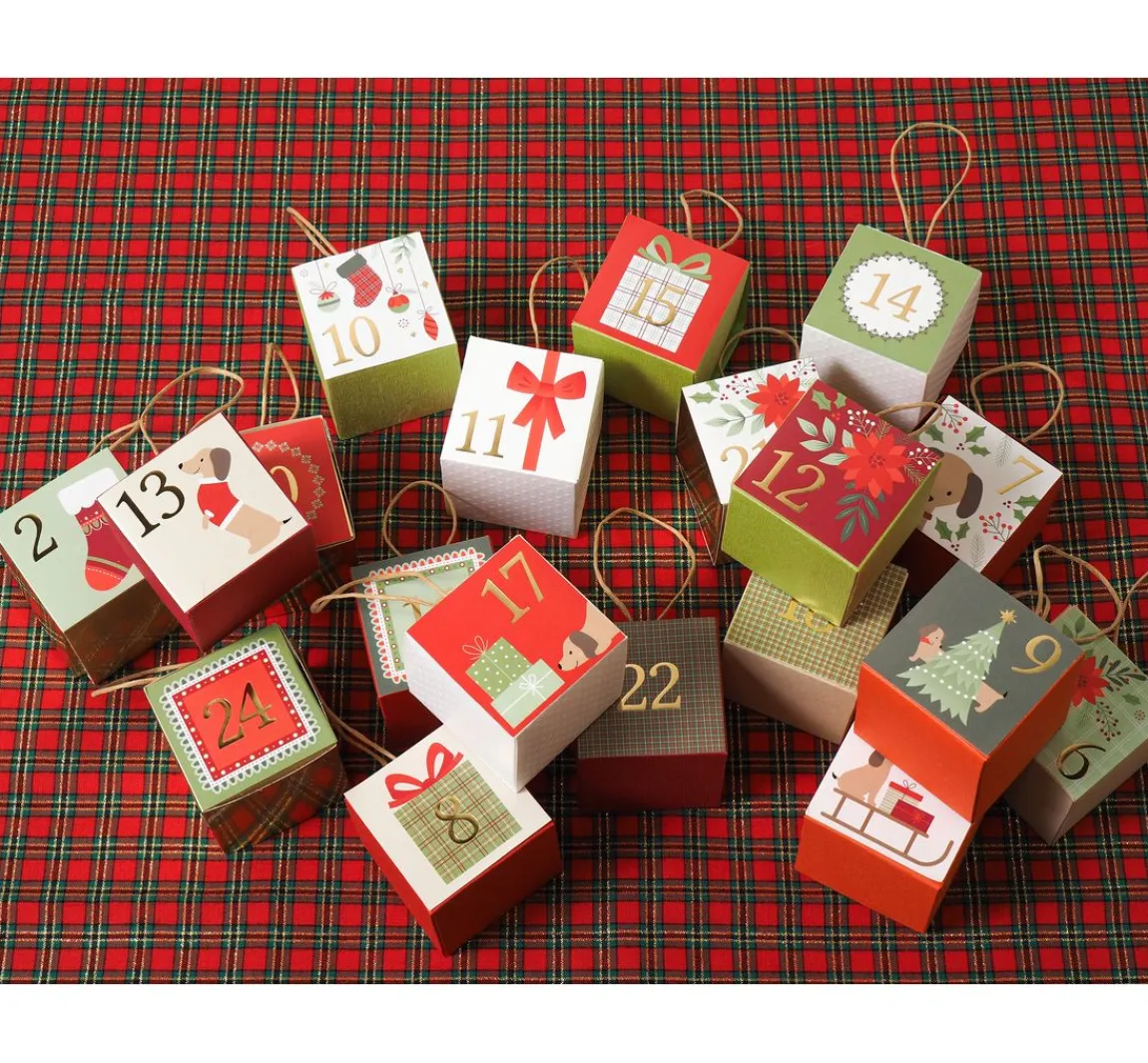 Outlet Artemio Sticker Adventszahlen "Woofy Christmas"