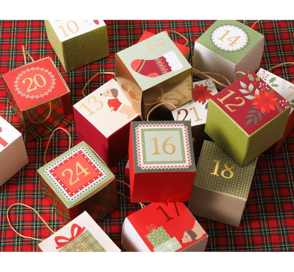 Outlet Artemio Sticker Adventszahlen "Woofy Christmas"